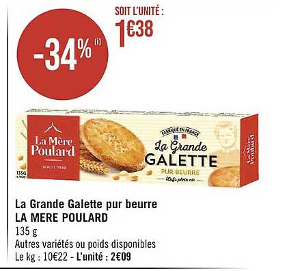 la grande gallette pur beurre la mère poulard