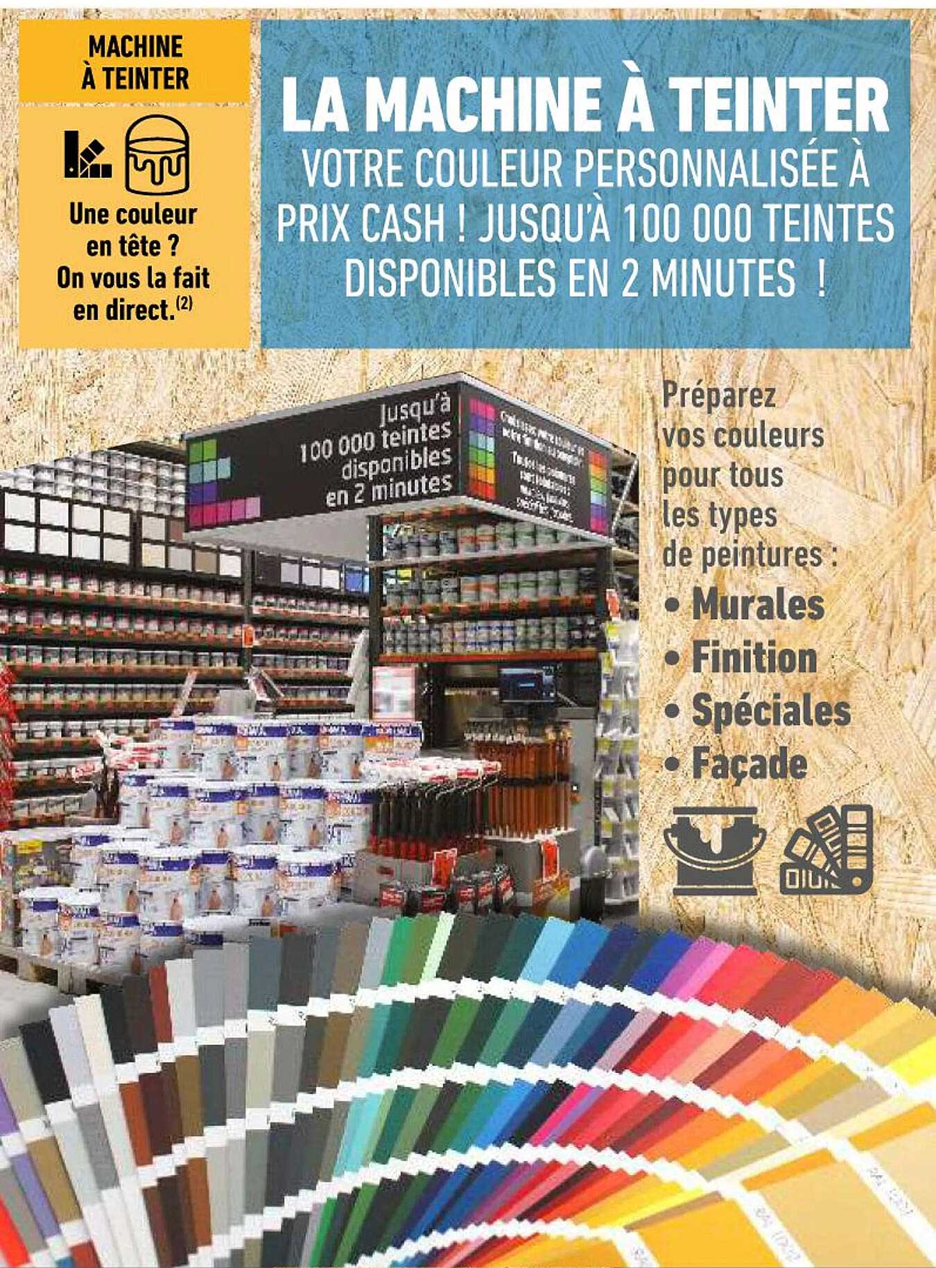 la machine à teinter