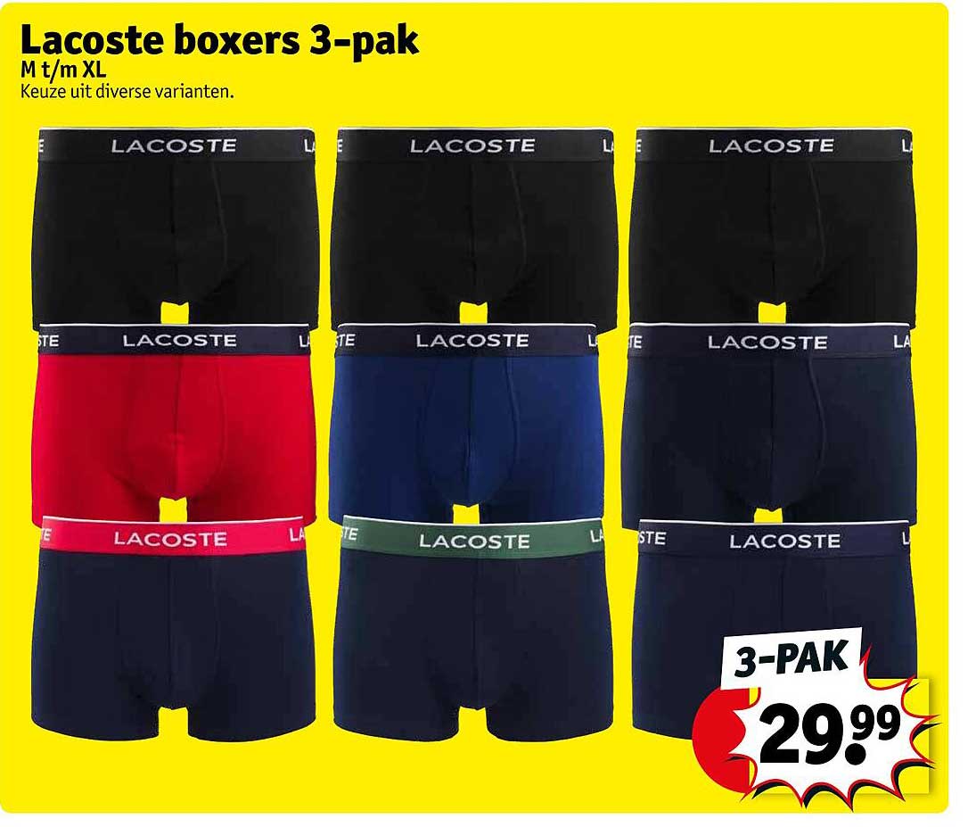 lacoste boxers 3-pak
