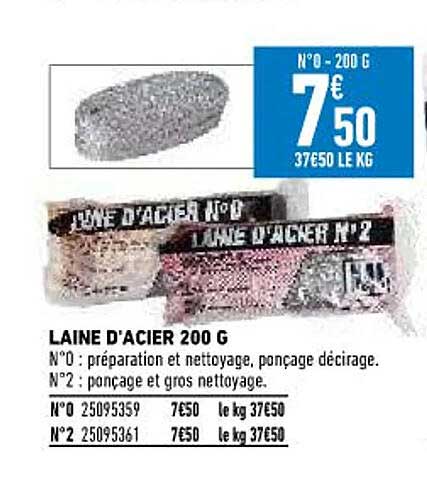 laine d'acier 200 g