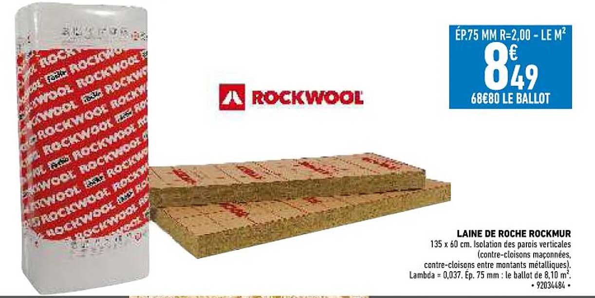 laine de roche rockmur rockwool