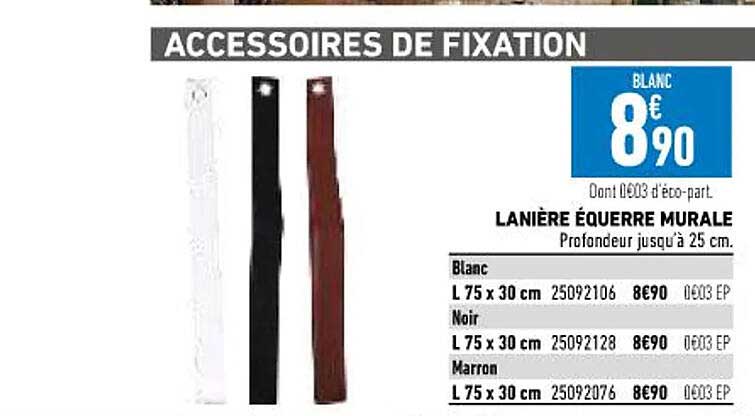 Lanière équerre Murale