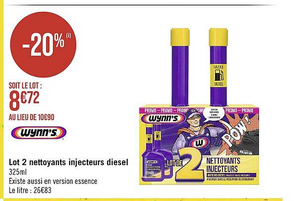 lot 2 nettoyants injecteurs diesel wynn's