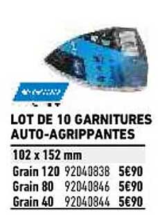lot de 10 garnitures auto-agrippantes