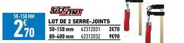 lot de 2 serre-joints go-on!