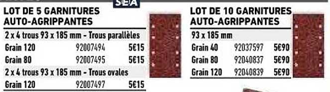 Lot De 5 Garnitures Auto-agrippantes, Lot De 10 Garnitures Auto-agrippantes