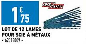 lot de  lames pour scie à métaux go-on!