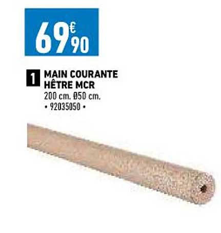 main courante hêtre mcr