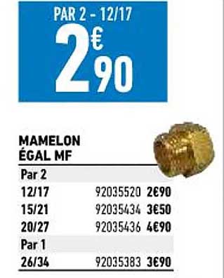 mamelon égal mf