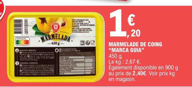 marmelade de coing "marca guia"
