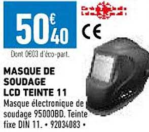 masque de soudage lcd teinte 11