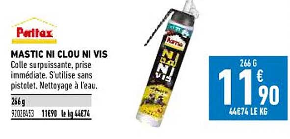mastic ni clou ni vis pattex