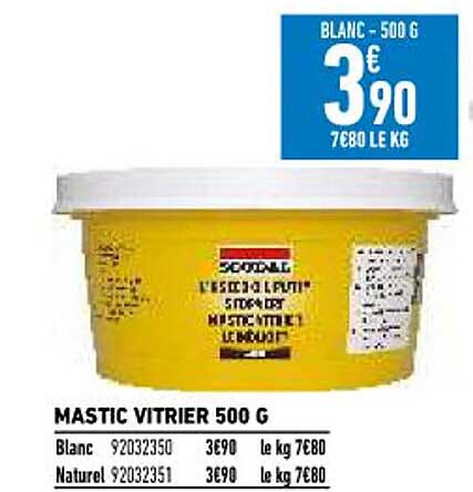 Mastic Vitrier 500 G Soudal