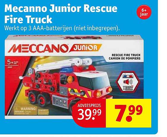 mecanno junior rescue fire truck