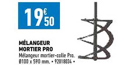 Mélangeur Mortier Pro
