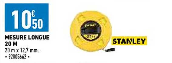 mesure longue 20 m stanley