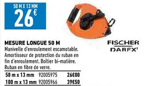 mesure longue 50 m fischer darex