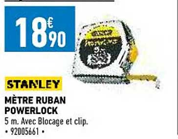 mètre ruban powerlock stanley