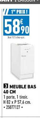 Meuble Bas 40 Cm