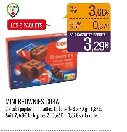 Mini Brownies Cora
