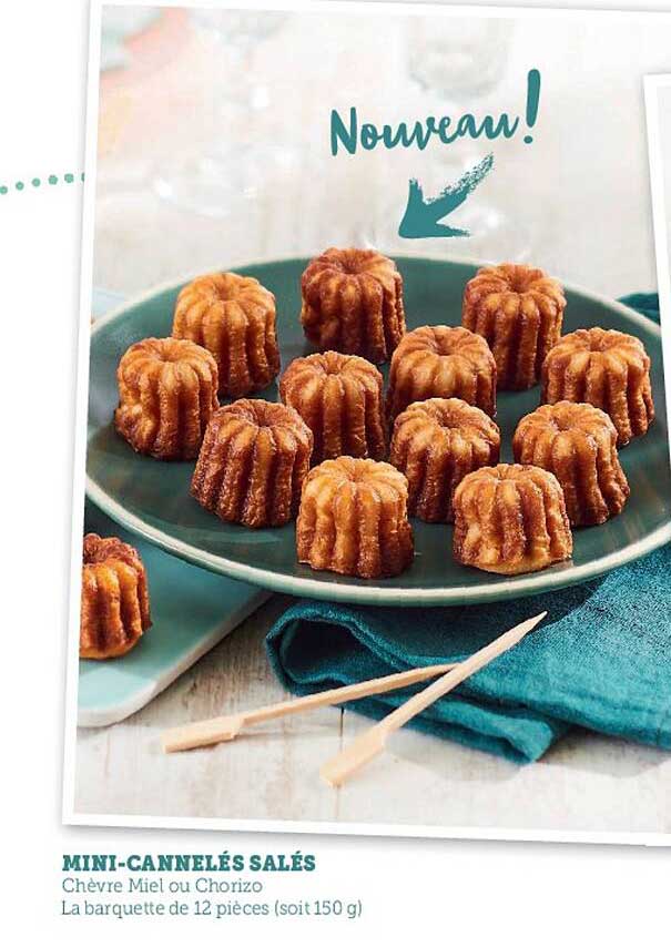 Mini-cannelés Salés