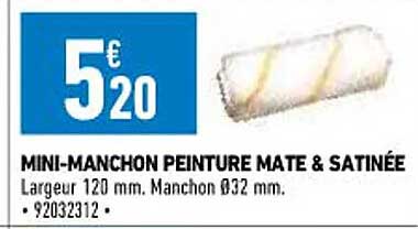 mini-manchon peinture mate & satinée