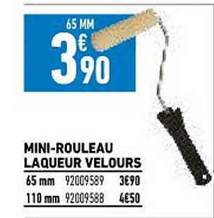 mini-rouleau laqueur velours
