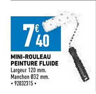 mini-rouleau peinture fluide