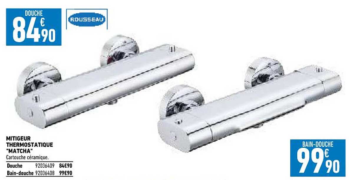 mitigeur thermostatique "matcha" rousseau