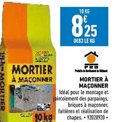 mortier à maçonner