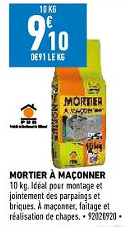 mortier à maçonner