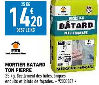 mortier bâtard ton pierre