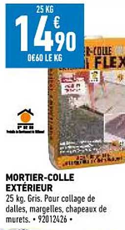 mortier-colle extérieur