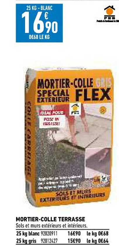 mortier-colle terrasse