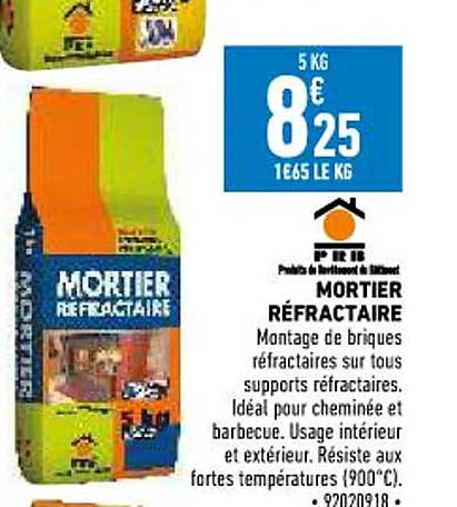mortier réfractaire