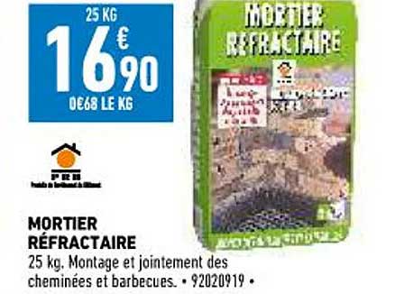 mortier réfractaire