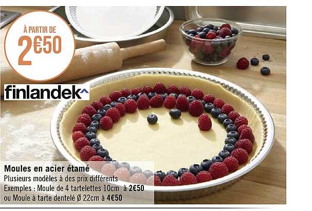moules en acier étamé finlandek