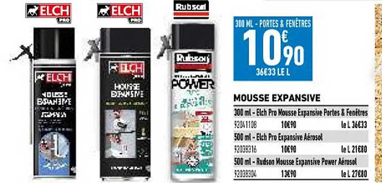 mousse expansive elch, rubson