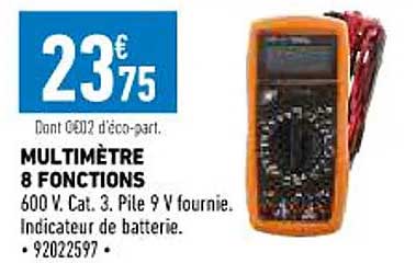 multimètre 8 fonctions