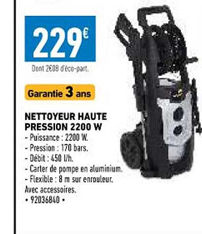 nettoyeur haute pression 2200w