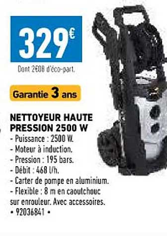 nettoyeur haute pression 2500w