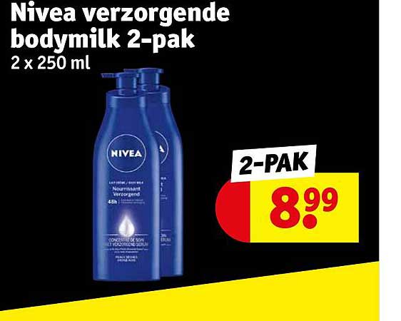 nivea verzorgende bodymilk 2-pak