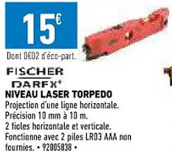 niveau laser torpedo fischer darex