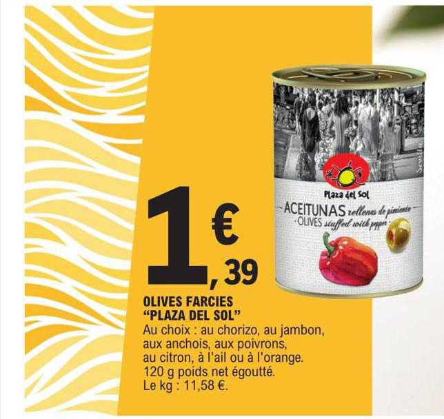 olives farcies "plaza del sol"