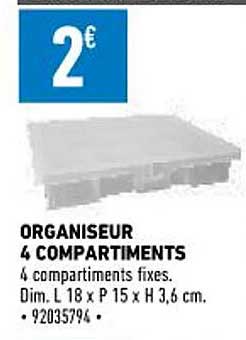 Organiseur 4 Compartiments