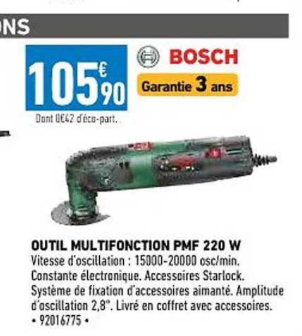 outil multifonction pmf 220w bosch