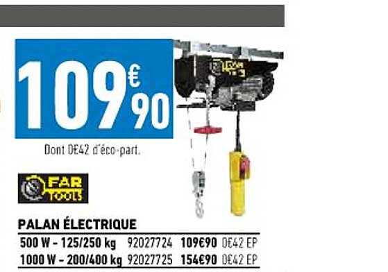 palan électrique far tools