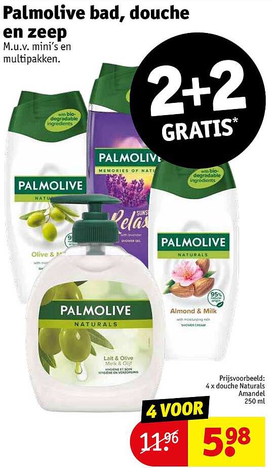 palmolive bad douche en zeep