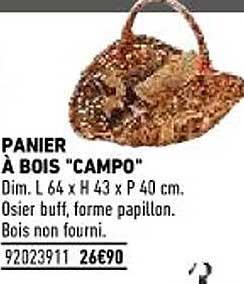 panier à bois "campo"