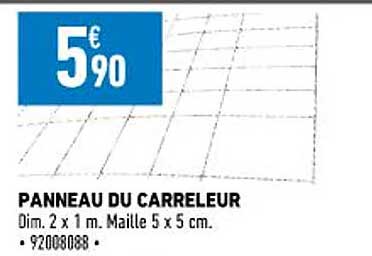 panneau du carreleur